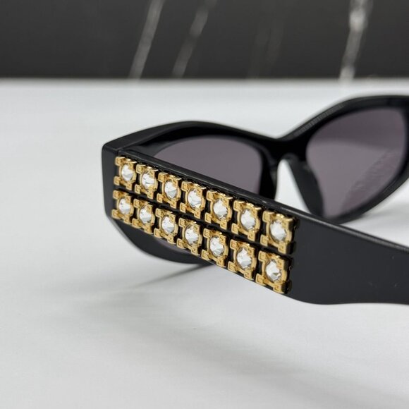 NEW GV40078I 01A GIVENCHY WOMEN SUNGLASSES BLACK CAT EYE EYEWEAR GIVENCHY - Picture 6 of 9